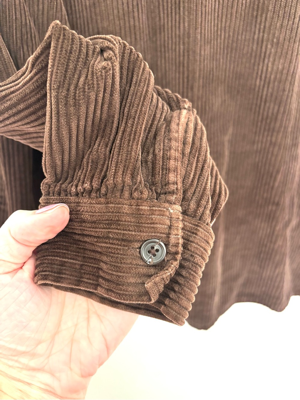 Vintage Northcrest Brown Corduroy Zip Jacket 1X (14W/16W) - Picture 4 of 7